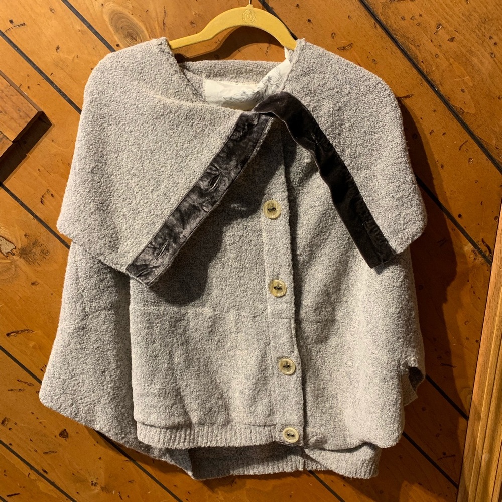Anthropologie Angel of the North velveteen poncho - Picture 3 of 8